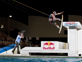 JD Webb at the Red Bull Wake of Fame at the Fort Lauderdale Aquatic Complex.